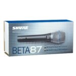 Micrófono condensador SHURE para manejar aplicaciones vocales, Plateado
