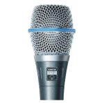 Micrófono condensador SHURE para manejar aplicaciones vocales, Plateado