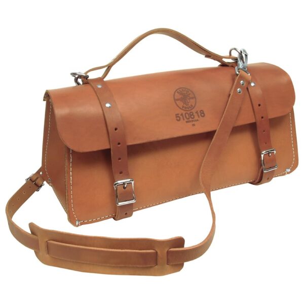 Klein Tools 5108-18 - Bolsa de cuero de lujo, 46 cm (18 Pulgadas)