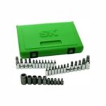 Juego de Dados TORX SK Handtools 19763 35 Piezas 1/4 3/8 y 1/2 Pulgadas Acero Aleado