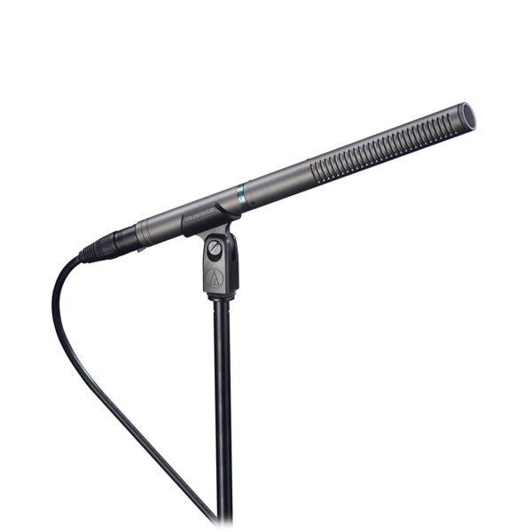 Audio-Technica AT897, línea + micrófono condensador de gradiente de escopeta compacto