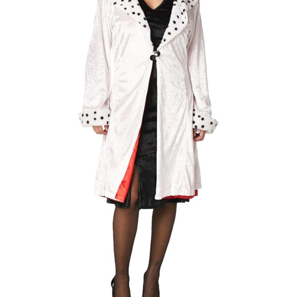 Disfraz de Cruella De Vil Prestige Disguise Costumes 5979 DISG I para Adultos Talla Large US 8-10 Multicolor