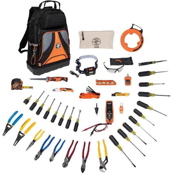 Klein Tools El kit de herramientas manuales 80141 incluye alicates, destornilladores, destornilladores, destornilladores