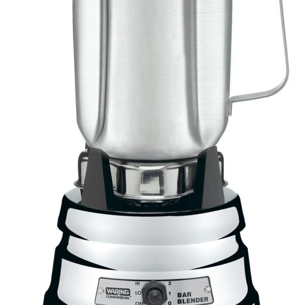 Waring Commercial BB900S - Licuadora de barra cromada de 1/2 HP con recipiente de acero inoxidable de 32 onzas, 1 cuarto