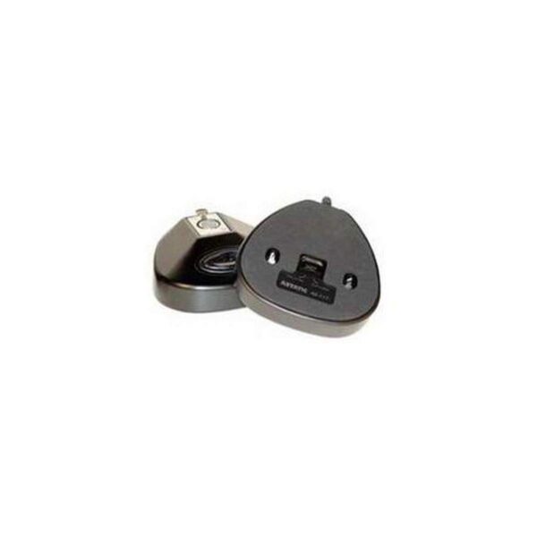 Astatic 40-117 - Soporte de escritorio con cuello de cisne, presiona para hablar o presionar para silenciar con luz LED