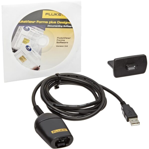 Fluke FVF-SC2 FlukeView Forms Software con cable para 280 Series, 53-II B y 54-II B, 180 Series, 789, 1550B y 1653B