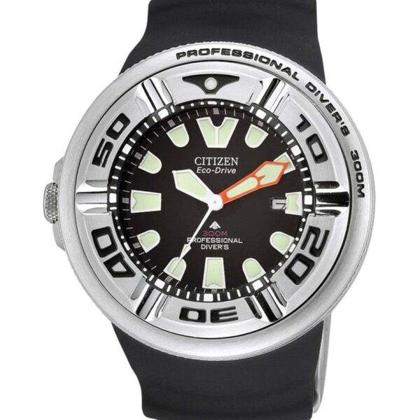 Reloj Citizen Promaster Mar BJ8050-08E Eco-Drive para Hombre Correa de Poliuretano Negro Caja de Acero Inoxidable 48 Mil