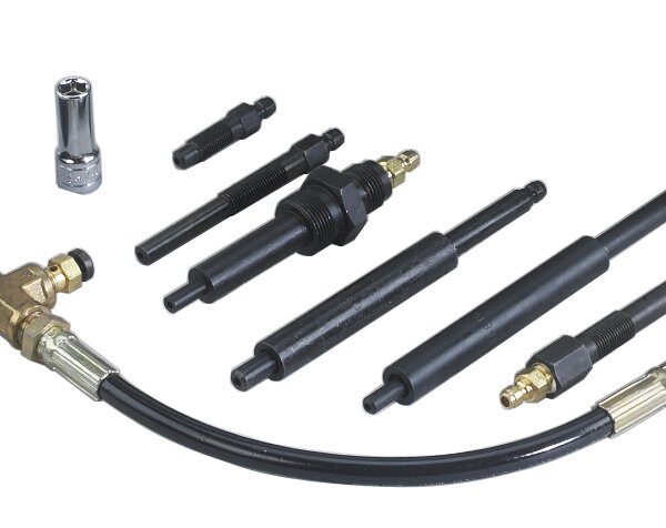 Tester de Compresión Diésel OTC 5020 con Adaptadores para Hino Ford Cummins Navistar Detroit y Mitsubishi Fuso