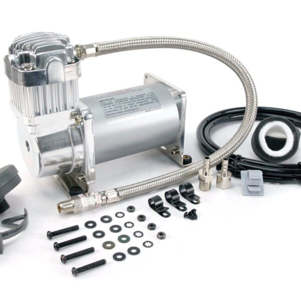 Compresor de Aire Viair 32530 325C 12V 150 PSI Manguera Trenzada de Acero Inoxidable Cromo