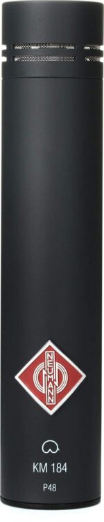 Neumann KM 184 micrófono con condensador de diafragma pequeño., Negro mate