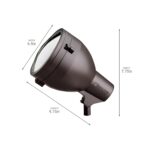 Luz de Acento Kichler 15251AZT HID Descarga Alta Intensidad 1 Luz 120V Bronce Arquitectónico Texturizado