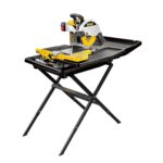 DEWALT Sierra para baldosas húmedas con soporte, 10 pulgadas, con cable (D24000S)
