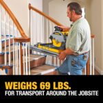 DEWALT Sierra para baldosas húmedas con soporte, 10 pulgadas, con cable (D24000S)