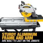 DEWALT Sierra para baldosas húmedas con soporte, 10 pulgadas, con cable (D24000S)