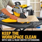 DEWALT Sierra para baldosas húmedas con soporte, 10 pulgadas, con cable (D24000S)