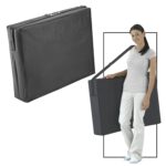 Mesa de Masaje Portátil Master Massage Zephyr 24351R Aluminio Negro 28 x 72 Pulgadas Capacidad 450 Libras