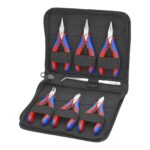 Juego de Alicates Electrónicos Knipex 00 20 16 7 Piezas Acero al Cromo Vanadio