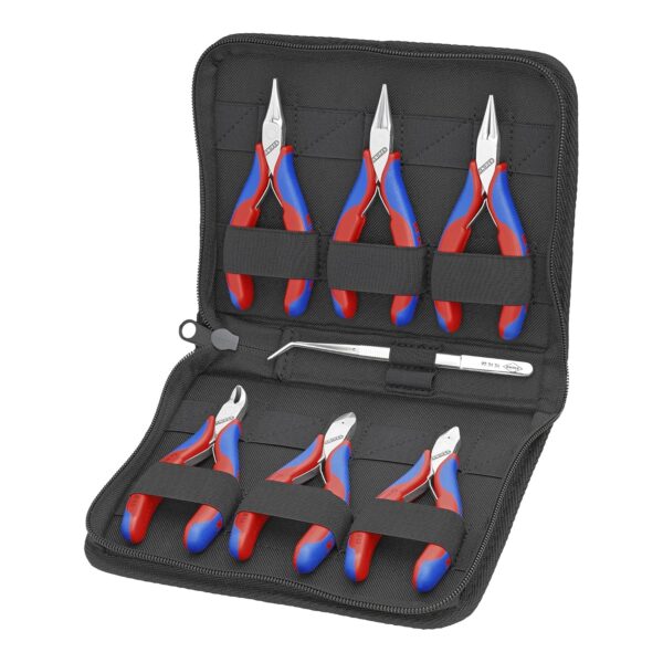 Juego de Alicates Electrónicos Knipex 00 20 16 7 Piezas Acero al Cromo Vanadio
