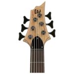 ESP LTD B-206SM - Bajo de 6 cuerdas de arce rajado, acabado satinado natural