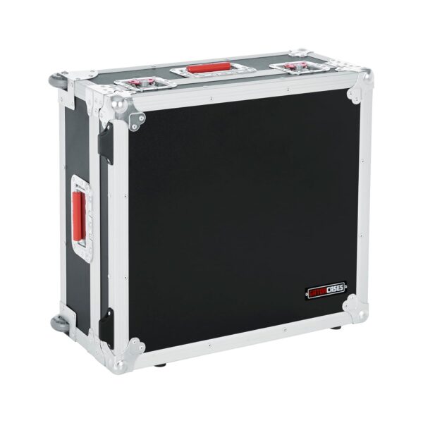 Gator Casos Rolling ATA Style Mixer Road Case con interior totalmente ajustable y esquinas de bola apilables; 19 x 21 x