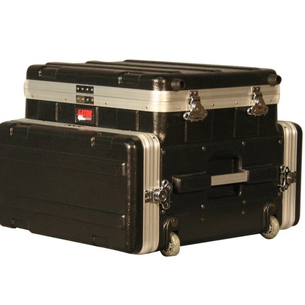 Gator Cases Soundcheck Series ATA-Style Rack de consola con rack de audio 4U y compartimento superior para laptop o mezc