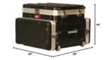 Gator Cases Soundcheck Series ATA-Style Rack de consola con rack de audio 4U y compartimento superior para laptop o mezc