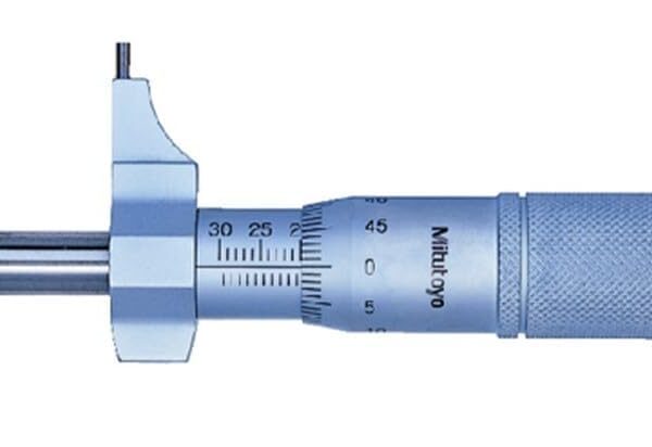 Mitutoyo Micrómetro interior Vernier 145-186, tipo pinza, rango de 0.984-1.969 in, graduación de 0.000 in, precisión de