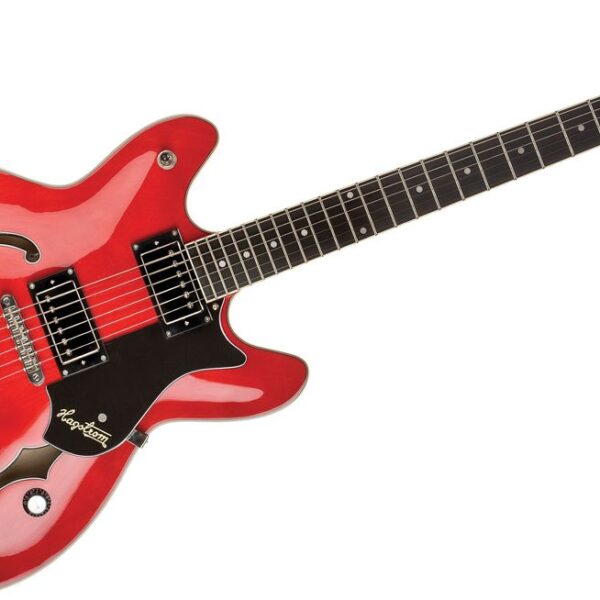 Hagstrom VIK-WCT Viking Cuerpo Semihueco Cereza Silvestre Transparente