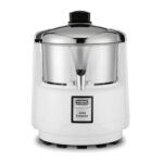 Waring Máquina extractora de jugo comercial de servicio medio, motor de 3600 RPM, cesta de acero inoxidable, jugo sin pu