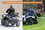 Esparcidor Eléctrico Buyers Products ATVS100 12V para ATV Capacidad 100 Libras Polietileno Negro