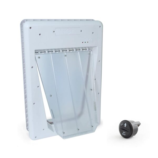 PetSafe Puerta Electrónica para Mascotas PPA11-10709 Blanco Hasta 100 Libras Talla Grande