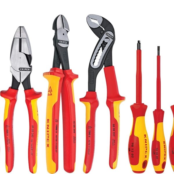 KNIPEX Tools LP - 9K989831US - Juego de herramientas industriales de 10 piezas de 1000 V con aislamiento de alto apalanc