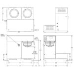 BUNN Axiom DV-3, cafetera comercial automática de doble voltaje para 12 tazas, 3 calentadores inferiores, 38700.0009, gr