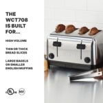Waring (WCT708) Tostadora emergente de cuatro compartimentos, plateada