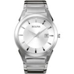 Reloj Bulova 96B015 Hombre Cuarzo Esfera Plateada 38mm Acero Inoxidable