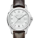 Reloj Hamilton Jazzmaster Viewmatic H32515555 Automático Suizo Caja Acero Inoxidable 40 Milímetros Esfera Plateada Corre