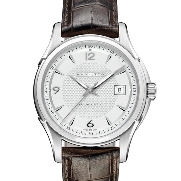 Reloj Hamilton Jazzmaster Viewmatic H32515555 Automático Suizo Caja Acero Inoxidable 40 Milímetros Esfera Plateada Corre