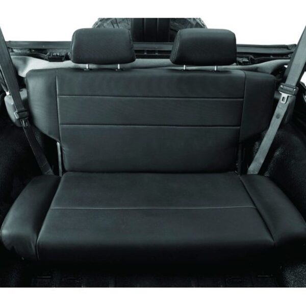 Asiento Trasero Bestop 39440-01 TrailMax II Plegable y Abatible Negro Vinilo para Jeep CJ5 CJ7 y Wrangler 1955-1995