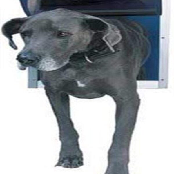 Puerta de Aluminio para Mascotas Ideal Pet Products DPDSLW Solapa 15 x 20 Pulgadas Color Blanco Capacidad de Peso 120 Li