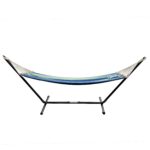 Hamaca para Acampar con Soporte Stansport 31190 79 x 48 Pulgadas Capacidad 240 Libras Azul Verde