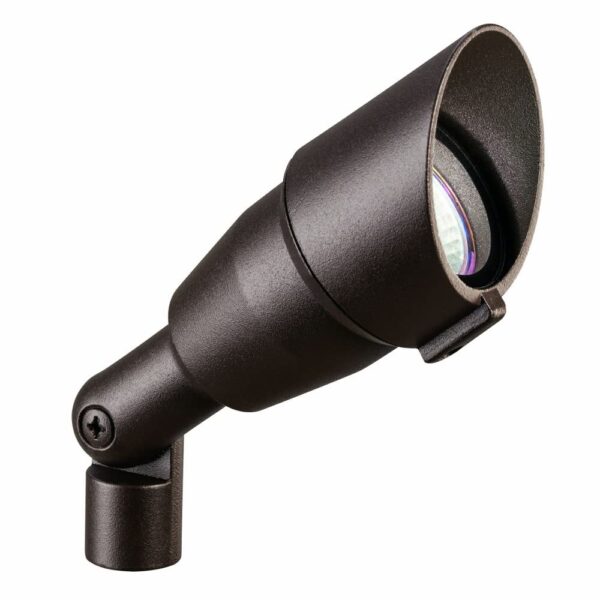 Luz de acento para exteriores Kichler 15374AZT 7.5 pulgadas Bronce arquitectónico texturizado Halógeno 12 V