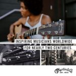Martin LX1E guitarra acústica con electrónica Fishman Sonitone, con tapa de abeto sólido de Sitka, modificada O - cuerpo