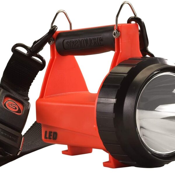 Streamlight 44450 Fire Vulcan - Linterna LED de 180 lúmenes con sistema estándar, incluye cargador AC/DC, LED traseros d