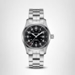 Reloj Hamilton Khaki Field Auto H70515137 caja de acero inoxidable de 42 milímetros esfera negra cristal de zafiro resis