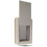Puerta para Perro Ideal Pet Products AWXL Todo Clima Extra Grande Solapa 9.75 x 17 pulgadas Blanca