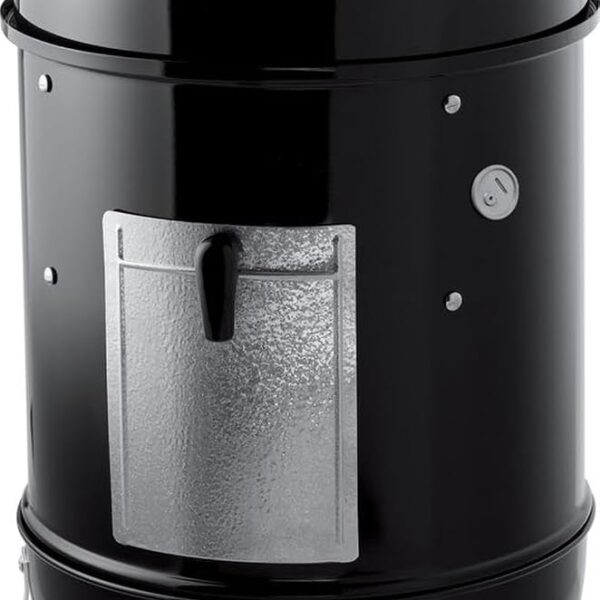 Ahumador de Carbón Weber Smokey Mountain 721001 18 Pulgadas Acero Esmaltado en Porcelana Color Negro