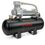 Kit de Fuente de Aire VIAIR 200 PSI Modelo 20008 Compresor 480C Tanque de 2 Galones 5 Puertos