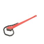 Ridgid C36 - Llave de cadena resistente de 4-1/2", color rojo, pequeña