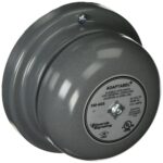 Campana vibratoria, continua, 24 V CA, 88 dB, acero, montaje en superficie, 4.5 in de diámetro, interior/exterior - 1 un