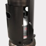 Calentador de Patio AZ Patio Heaters HLDS01-WCGT 48000 BTU Bronce Martillado Poste Único con Mesa Ajustable